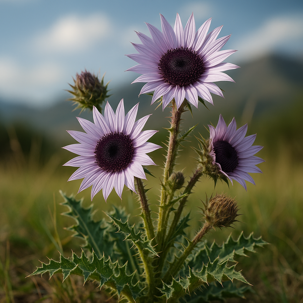 Berkheya purpurea (Stobaea purpurea) - Purple Daisy-Thistle, Purple Berkheya; Bloudisseldoring - 5 Seed Pack