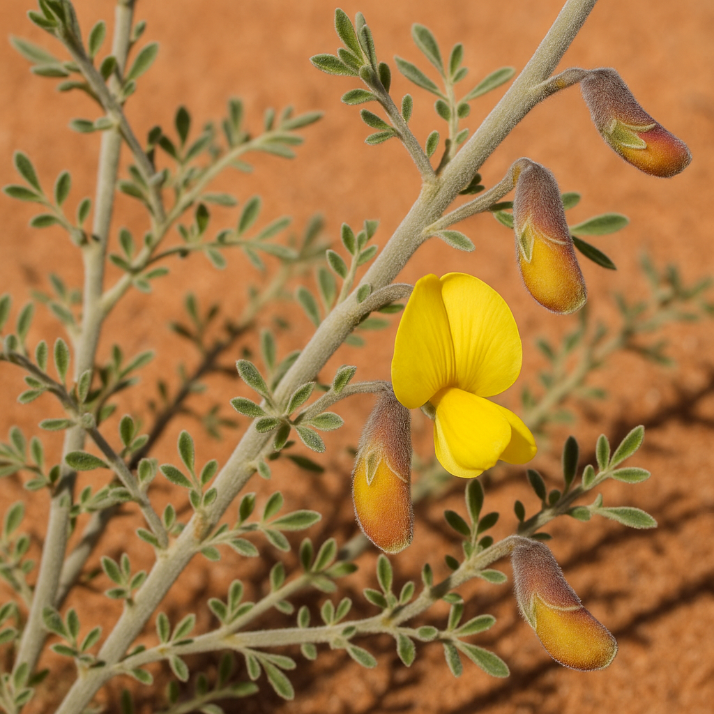 Calobota cinerea (Lebeckia cinerea) - Karoo Gannabush - 5 Seed Pack