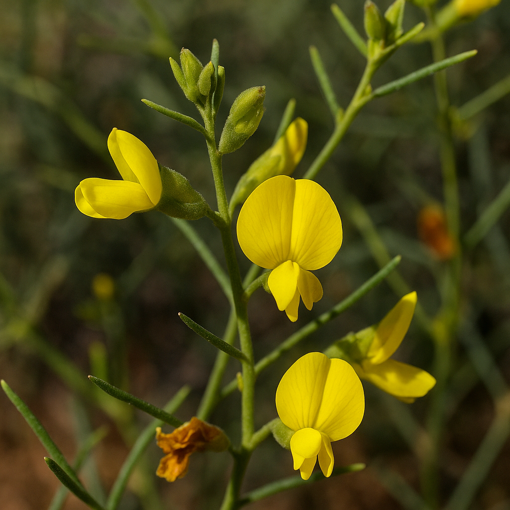Calobota halenbergensis (Lebeckia halenbergensis) - Whistling Gannabush; Fluitjiesbos - 5 Seed Pack