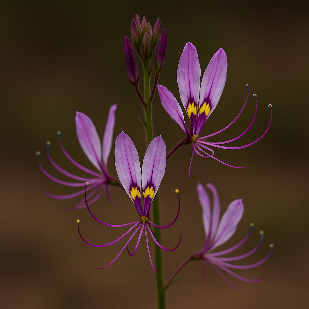 Cleome macrophylla (Cleome chilocalyx) - Large-leaved Spindlepod - 5 Seed Pack