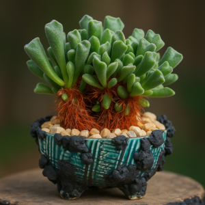 Adromischus cristatus var. schonlandii (Cotyledon schonlandii) - Club-leaved Cliff-adromischus; Knuppelblaartjie - 10 Seed Pack