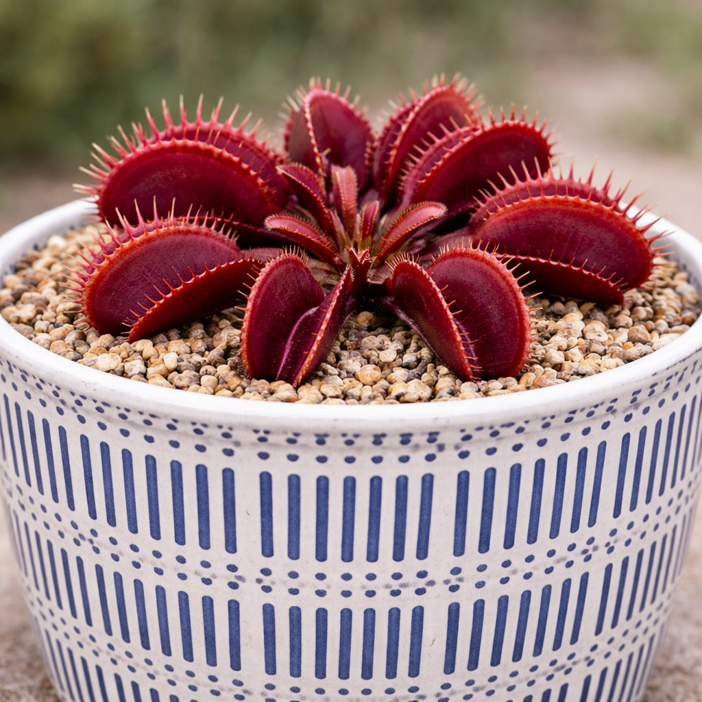 Dionaea muscipula ‘Clayton’s Red Sunset’ - Venus Fly Trap Clayton’s Red Sunset - 5 Seed Pack