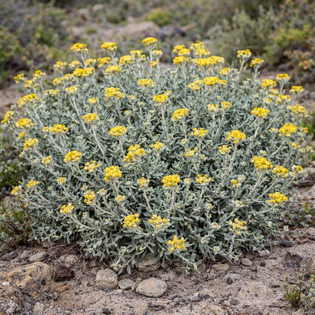 Helichrysum cymosum subsp. calvum - Impepho; Yellow-tipped Straw-flower - 5 Seed Pack