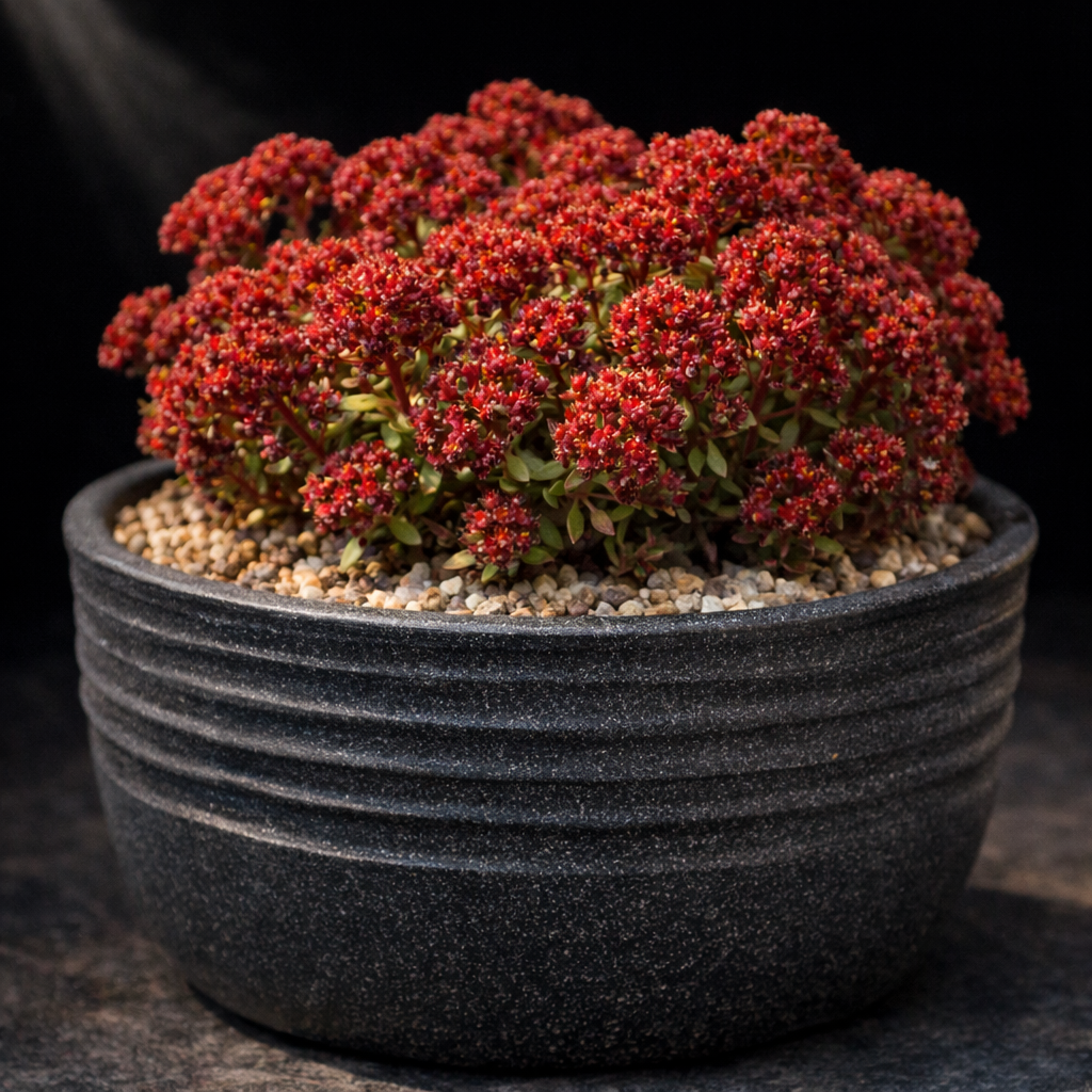 Crassula glomerata (Dasystemon calycina) - Orange Stonecrop; Brakvygie - 10 Seed Pack